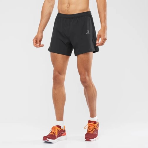 Black Salomon Cross 5'' Men's Shorts | IE EK5734